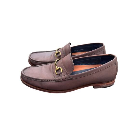 Cole Haan Ascot Horse Bit Men's 11 Tan Brown Leather Loafers Preppy Old Money - Picture 2 of 6